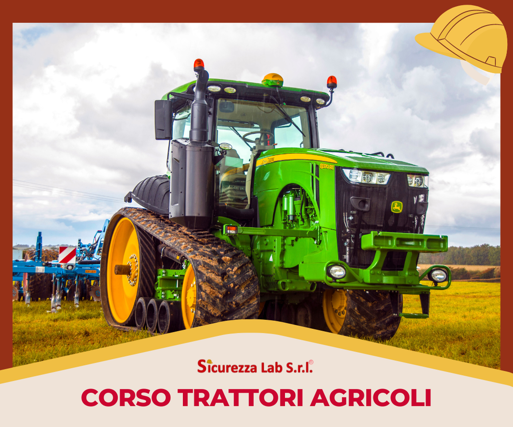 Corso di formazione TRATTORI AGRICOLI ALL. VIII - 13 ore -  COMPLETO RUOTE E CINGOLI
