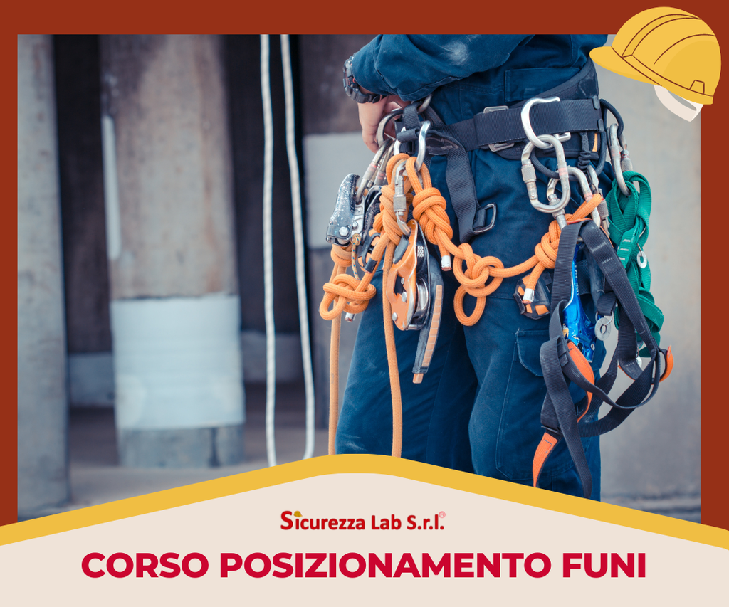 CORSO ADDETTO POSIZIONAMENTO MEDIANTE FUNI 32 ORE (12 E-LEARNING)