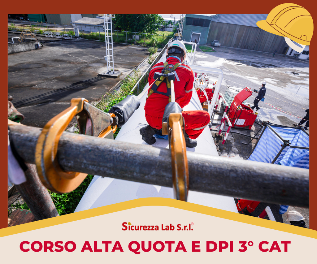 Corso Lavori in quota con accesso posizionamento mediante funi 32 ore (12 e-learning)